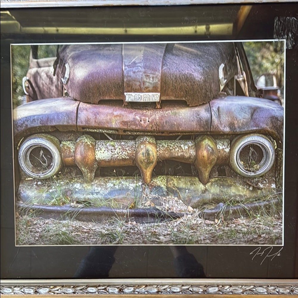 Vintage Truck Art Print signed by artist